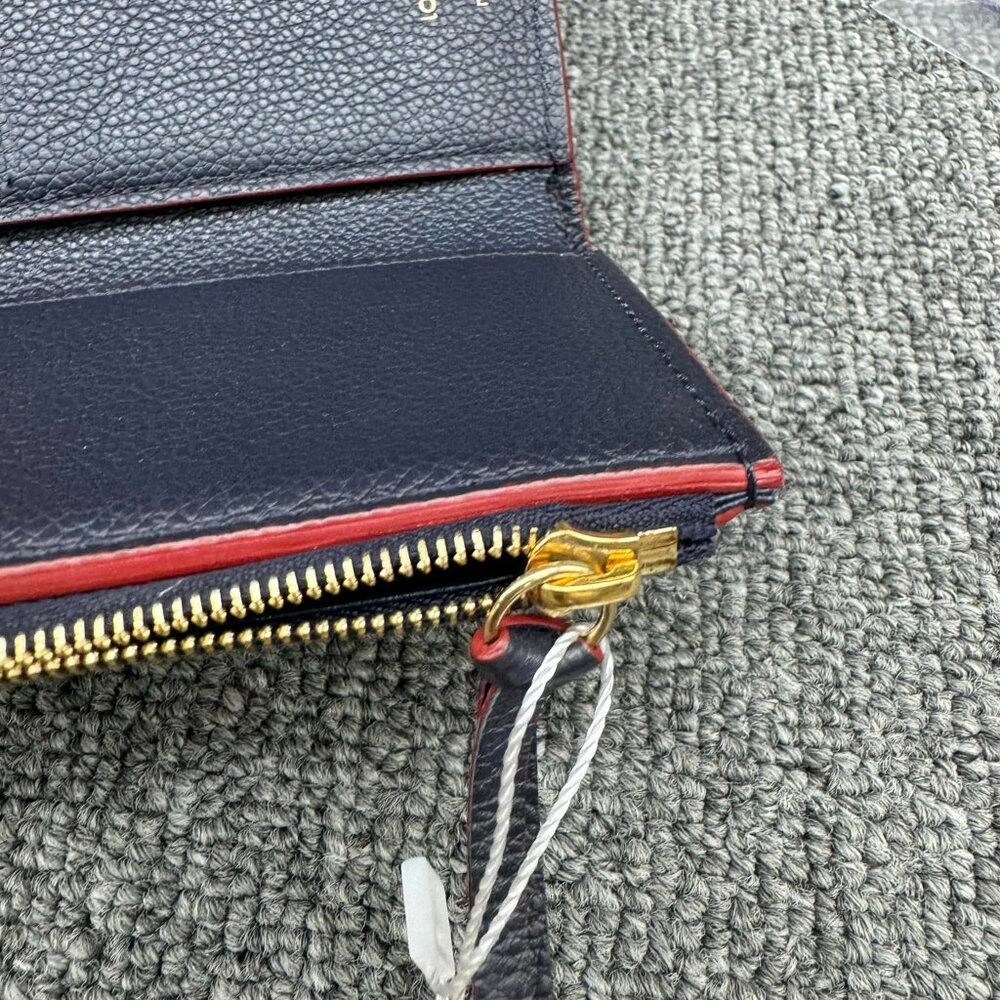 Authentic Louis Vuitton Victorine Navy Monogram Leather Wallet - Picture 9 of 15